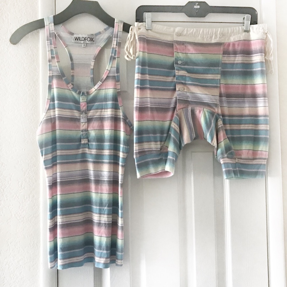 50% OFF! Wildfox Shorts & Tank Top Pajama Set